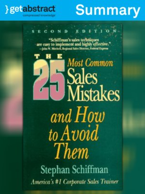 cover image of The 25 Most Common Sales Mistakes (Summary)